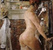 Nikolay Fechin Nude take a shower oil